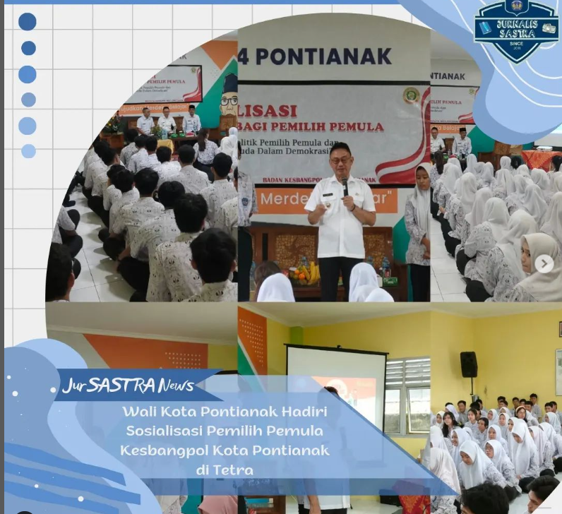 Read more about the article Wali Kota Pontianak Hadiri Sosialisasi Pemilih Pemula Kesbangpol Kota Pontianak di Tetra