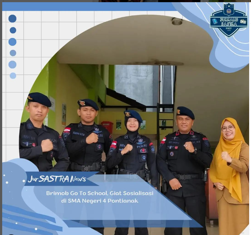 You are currently viewing Brimob Go To School, Giat Sosialisasi di SMA Negeri 4 Pontianak