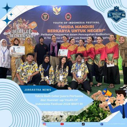 Read more about the article Tetra Raih Gelar Juara Pertama dan Runner-up Youth Of Indonesia Festival 2024 BNPT RI